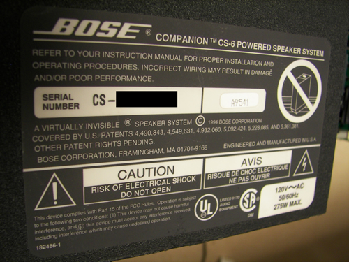 Bose Repair Service